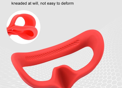 For DJI Avata Goggles 2 PULUZ Flying Eye Mask Silicone Protective Case(Red)