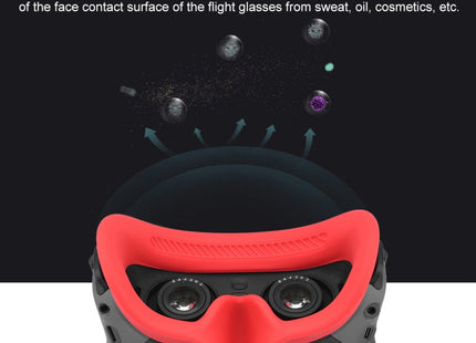 For DJI Avata Goggles 2 PULUZ Flying Eye Mask Silicone Protective Case(Red)