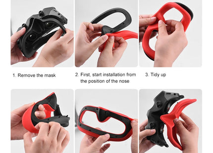 For DJI Avata Goggles 2 PULUZ Flying Eye Mask Silicone Protective Case(Red)