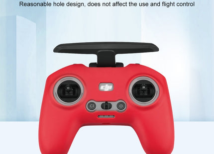 For DJI FPV Combo Remote Control PULUZ Silicone Protective Case(Red)