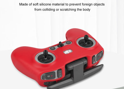 For DJI FPV Combo Remote Control PULUZ Silicone Protective Case(Red)