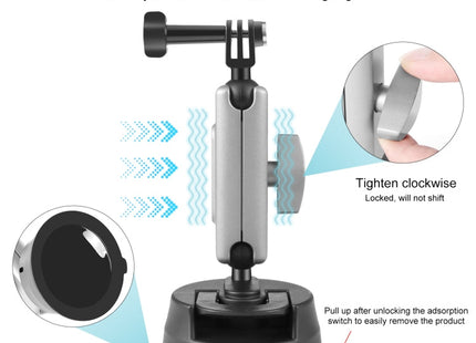 PULUZ Car Suction Cup Arm Mount with Mount Adapter & Long Screw