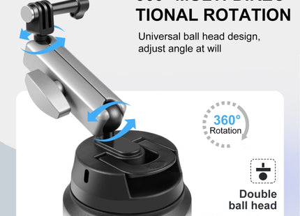 PULUZ Car Suction Cup Arm Mount with Mount Adapter & Long Screw