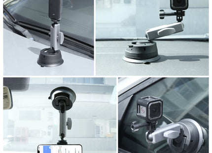 PULUZ Car Suction Cup Arm Mount with Mount Adapter & Long Screw