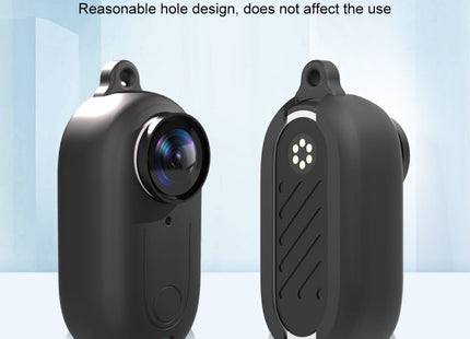 For Insta360 GO 3 PULUZ Camera Silicone Case with Lens  Cover (Black)