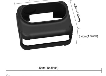 For Insta360 GO 3 PULUZ Camera Charging Case Silicone Case with Lens Cap & Strap (Black)