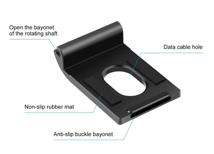 For GoPro Hero11 Black Mini PULUZ Metal Battery Side Interface Cover (Black)