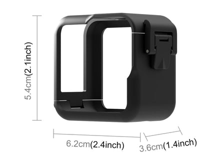 For GoPro Hero11 Black Mini PULUZ PC Plastic Border Frame with Buckle Basic Mount & Screw(Black)