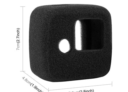 For GoPro Hero11 Black Mini PULUZ High Density Foam Windshield(Black)