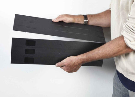 19″ Server Rack 6 X 1U Blanking Panels Snappable Tool-Free Mounting Black/Grey