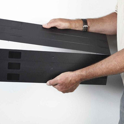 19″ Server Rack 6 X 1U Blanking Panels Snappable Tool-Free Mounting Black/Grey