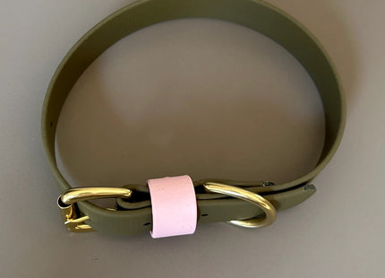 Petra Olive & Pastel Pink Colour Block Collar