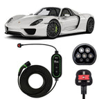 Type 2 to 3 Pin Charging Cable / 10M / 6amp – 12amp Adjustable (2.3kW)