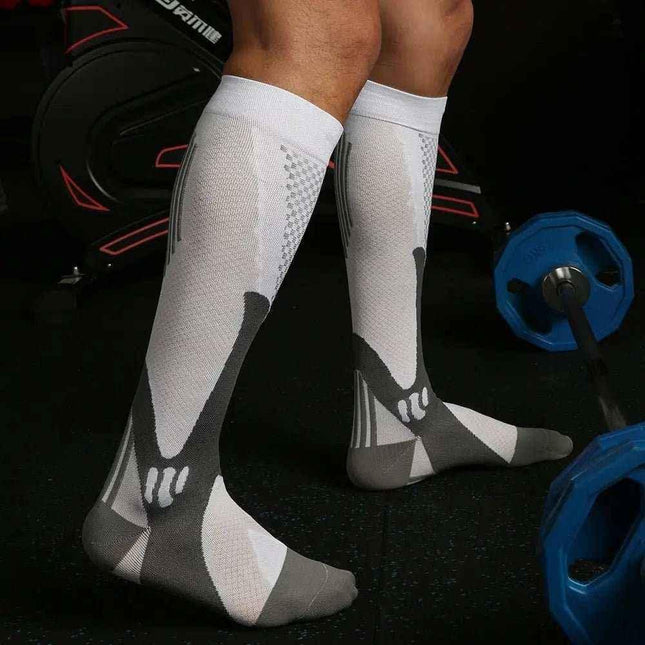 Compression Socks for Athletes – Nylon, Long Tube, Circulation Support