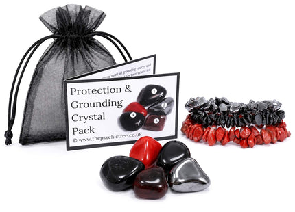 Protection & Grounding Healing Crystals & Bracelets Collection