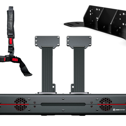 Qubic Seat Belt Tensioner with Universal Bracket - for Trak Racer and Non-Trak Racer Cockpits