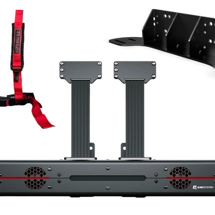 Qubic Seat Belt Tensioner with Universal Bracket - for Trak Racer and Non-Trak Racer Cockpits