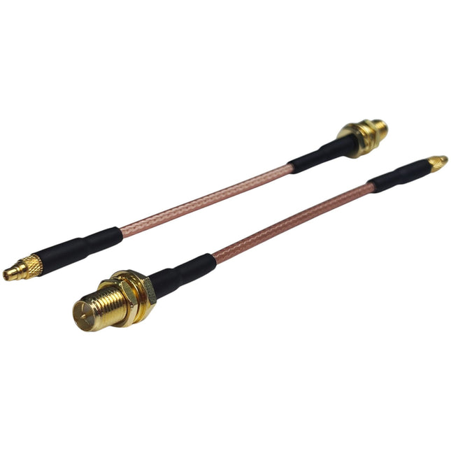 MMCX to Female RPSMA RG316 100mm (2-pack)