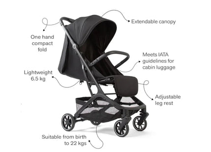Red Kite Push Me Explor Stroller - Black
