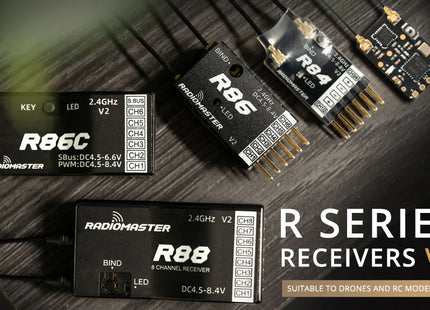 RadioMaster R86 V2 6CH FrSky D8/D16/SFHSS Compatible PWM Receiver