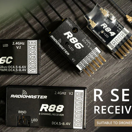 RadioMaster R86 V2 6CH FrSky D8/D16/SFHSS Compatible PWM Receiver