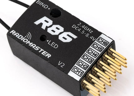 RadioMaster R86 V2 6CH FrSky D8/D16/SFHSS Compatible PWM Receiver