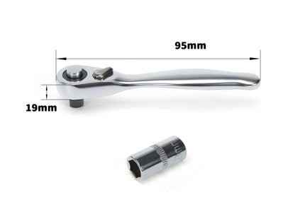 FlyFishRC 1/4" Mini Ratchet Socket Spanner