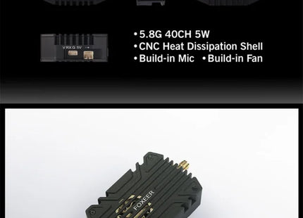 Foxeer 5.8G Reaper Infinity 5W 40CH 5.8Ghz VTx