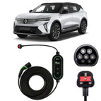 Type 2 to 3 Pin Charging Cable / 10M / 6amp – 12amp Adjustable (2.3kW)