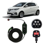 Type 2 to 3 Pin Charging Cable / 10M / 6amp – 12amp Adjustable (2.3kW)