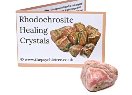 Rhodochrosite Polished Crystal & Guide Pack