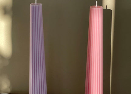 Ribbed Taper Candles