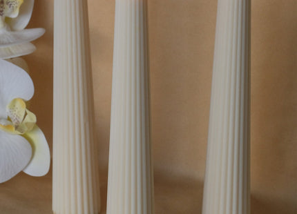 Ribbed Taper Candles