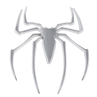 Metal Spider Style Chrome Badges, Spider