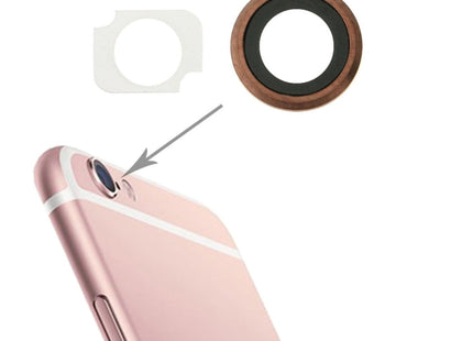 Rear Camera Lens Ring + Flashlight Bracker  for iPhone 6s Plus, 10 Pairs / Set, For iPhone 6s Plus