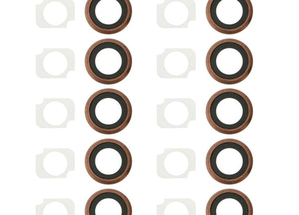Rear Camera Lens Ring + Flashlight Bracker  for iPhone 6s Plus, 10 Pairs / Set, For iPhone 6s Plus