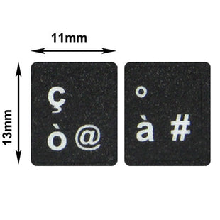 Italian Learning Keyboard Layout Sticker for Laptop / Desktop Computer Keyboard, Italian