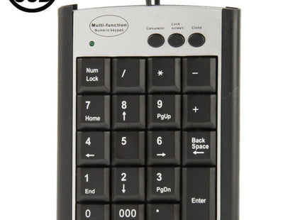 USB Non-synchronous Notebook Computer Multi Function Keypad with 19 Keys, Multi Function Keypad
