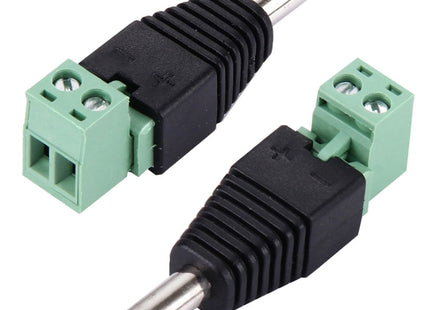 5 PCS 5.5 x 2.1mm DC Power Male Connector for CCTV Camera