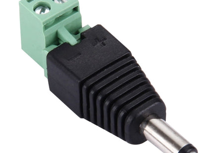 5 PCS 5.5 x 2.1mm DC Power Male Connector for CCTV Camera