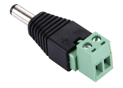 5 PCS 5.5 x 2.1mm DC Power Male Connector for CCTV Camera