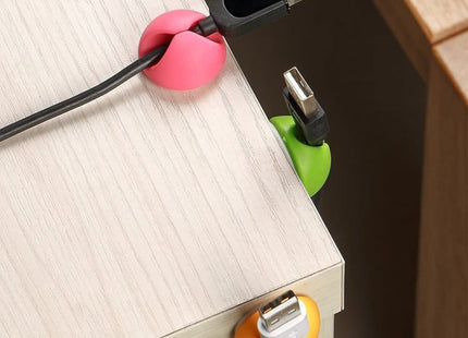 6 x Multipurpose Cable Clips Cable Drop Organizer