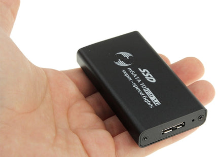 6gb/s mSATA Solid State Disk SSD to USB 3.0 Hard Disk Case(Black)