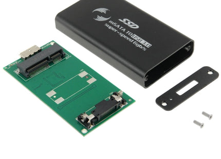 6gb/s mSATA Solid State Disk SSD to USB 3.0 Hard Disk Case(Black)