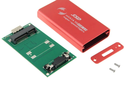 6gb/s mSATA Solid State Disk SSD to USB 3.0 Hard Disk Case(Red)