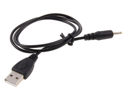 USB to 2.5mm DC Charging Cable, Length: 65cm(Black)