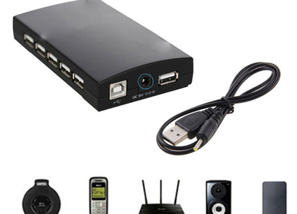 USB to 2.5mm DC Charging Cable, Length: 65cm(Black)