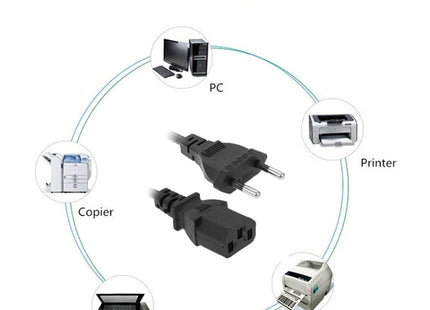 EU Power Cord, Cable Length: 1.5m
