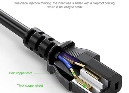 EU Power Cord, Cable Length: 1.5m