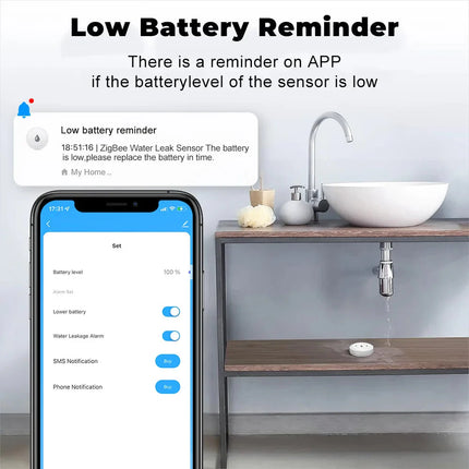 Water Sensor Flood Water Leakage Detector